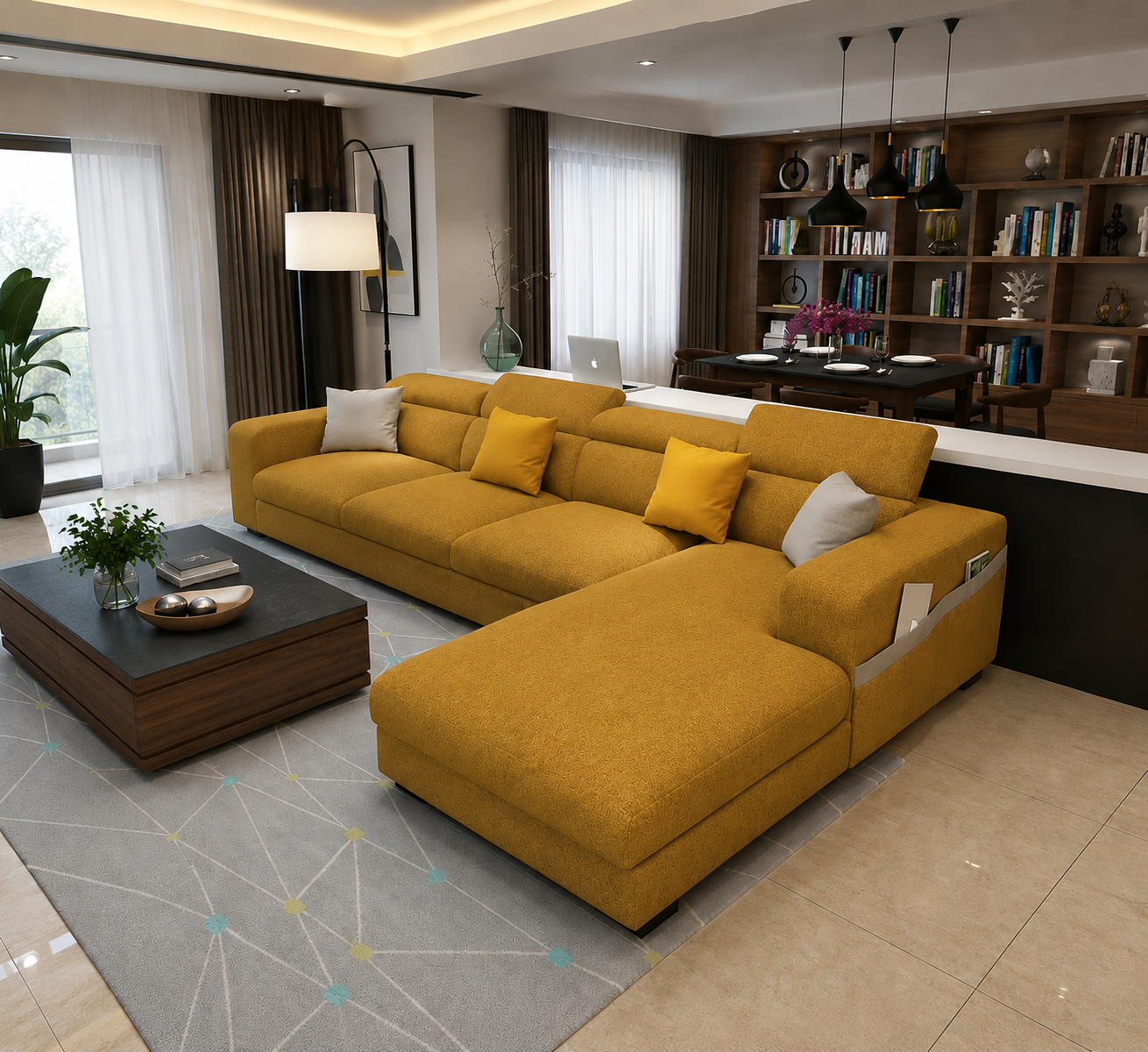 Luna L Shape Sofa