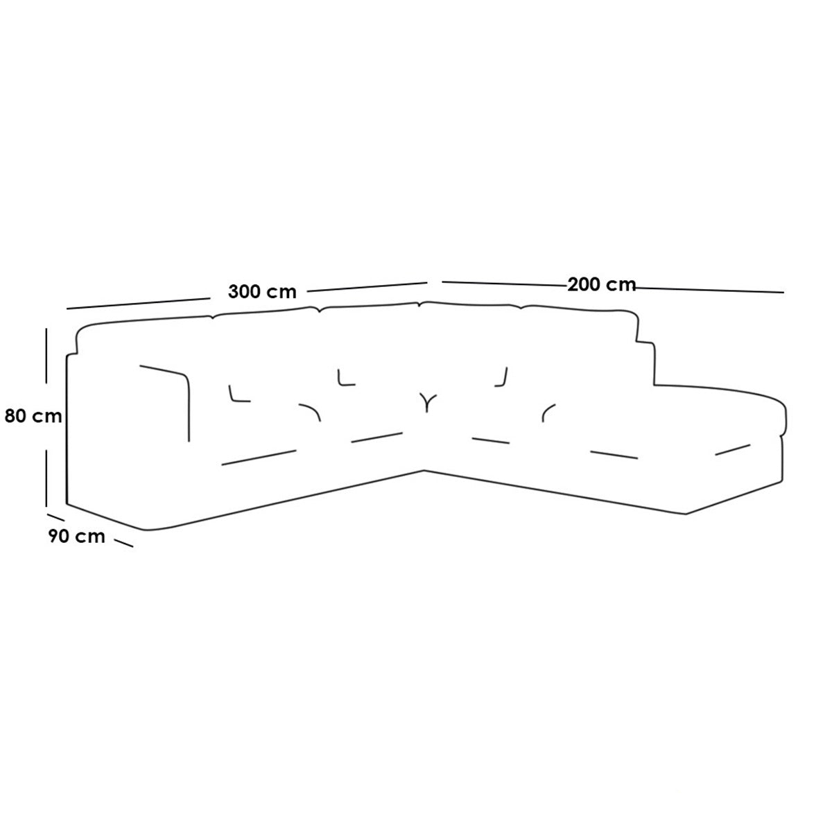 Phoenix L shape Sofa description