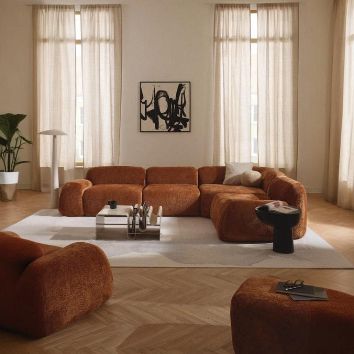 Phoenix L shape Sofa description