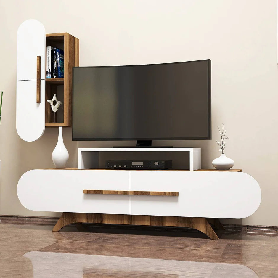 ECLIPSO TV Unit with Shelf Unit - Homzy
