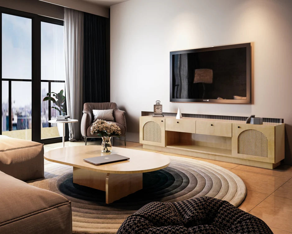 Rozeen Set of TV Unit and Coffee Table - Homzy