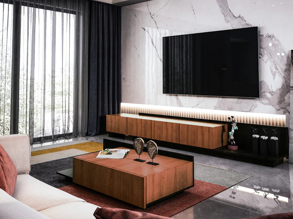 Vanya Set of TV Unit and Coffee Table - Homzy