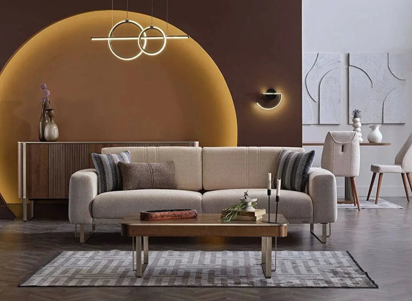 Anthony Living Room Set + 3 Free Cushions - Homzy