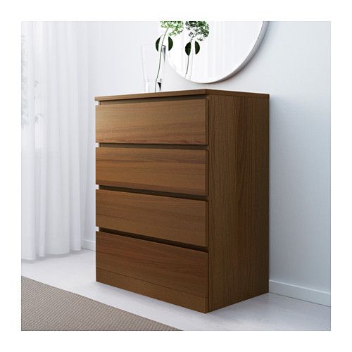 Urban Walnut 4-Drawer Chest