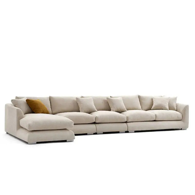 Carter L Shape Sofa + 3 Free Cushions - Homzy