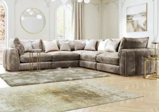 Charlotte L Shape Sofa + 3 Free Cushions - Homzy