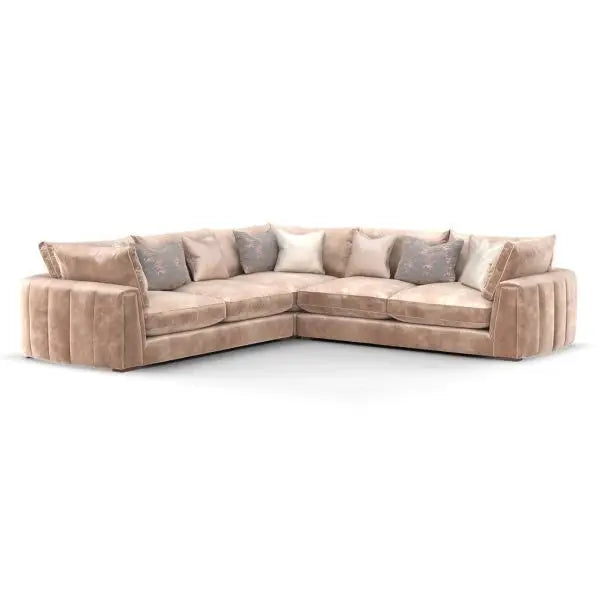 Charlotte L Shape Sofa + 3 Free Cushions - Homzy