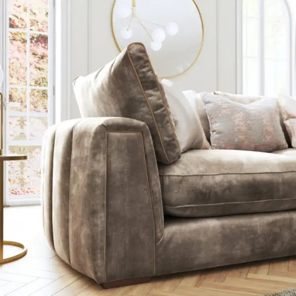 Charlotte L Shape Sofa + 3 Free Cushions - Homzy