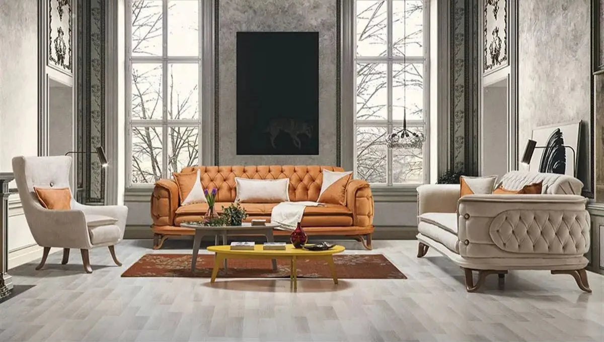 Clark Living Room Set + 3 Free Cushions - Homzy
