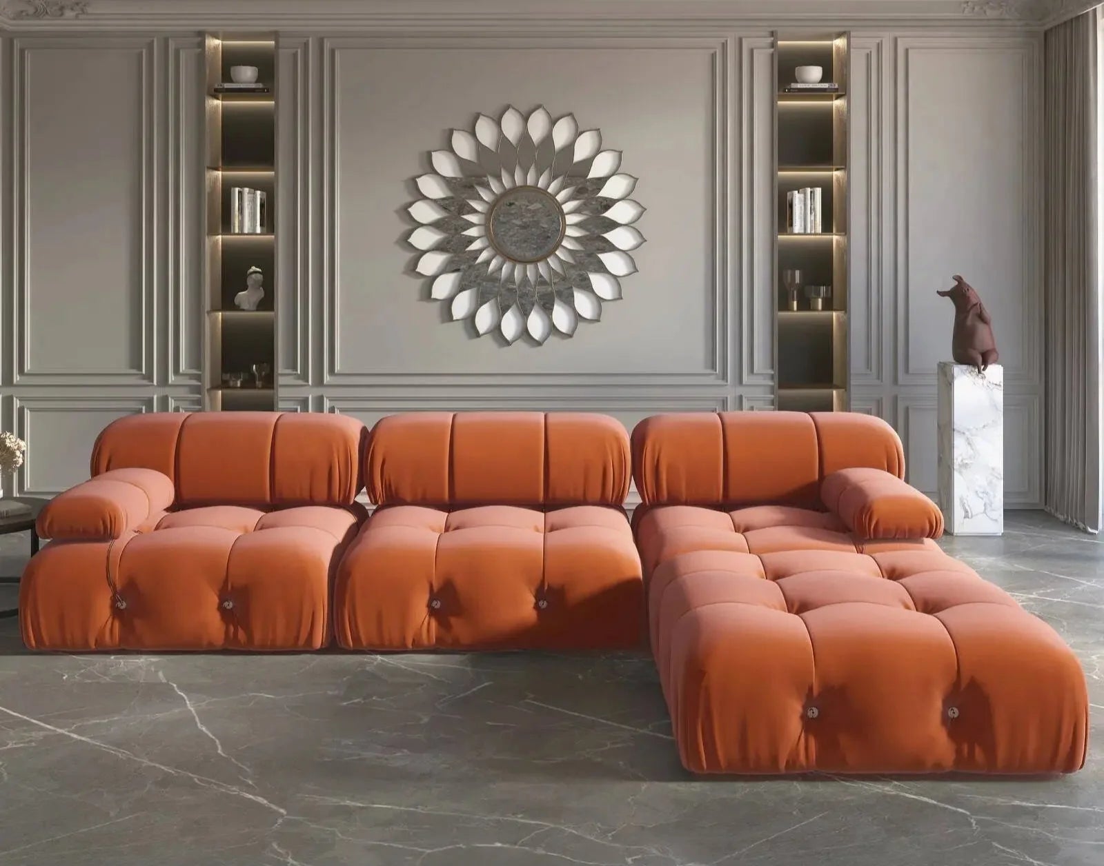Durukan L Shape Sofa - Homzy