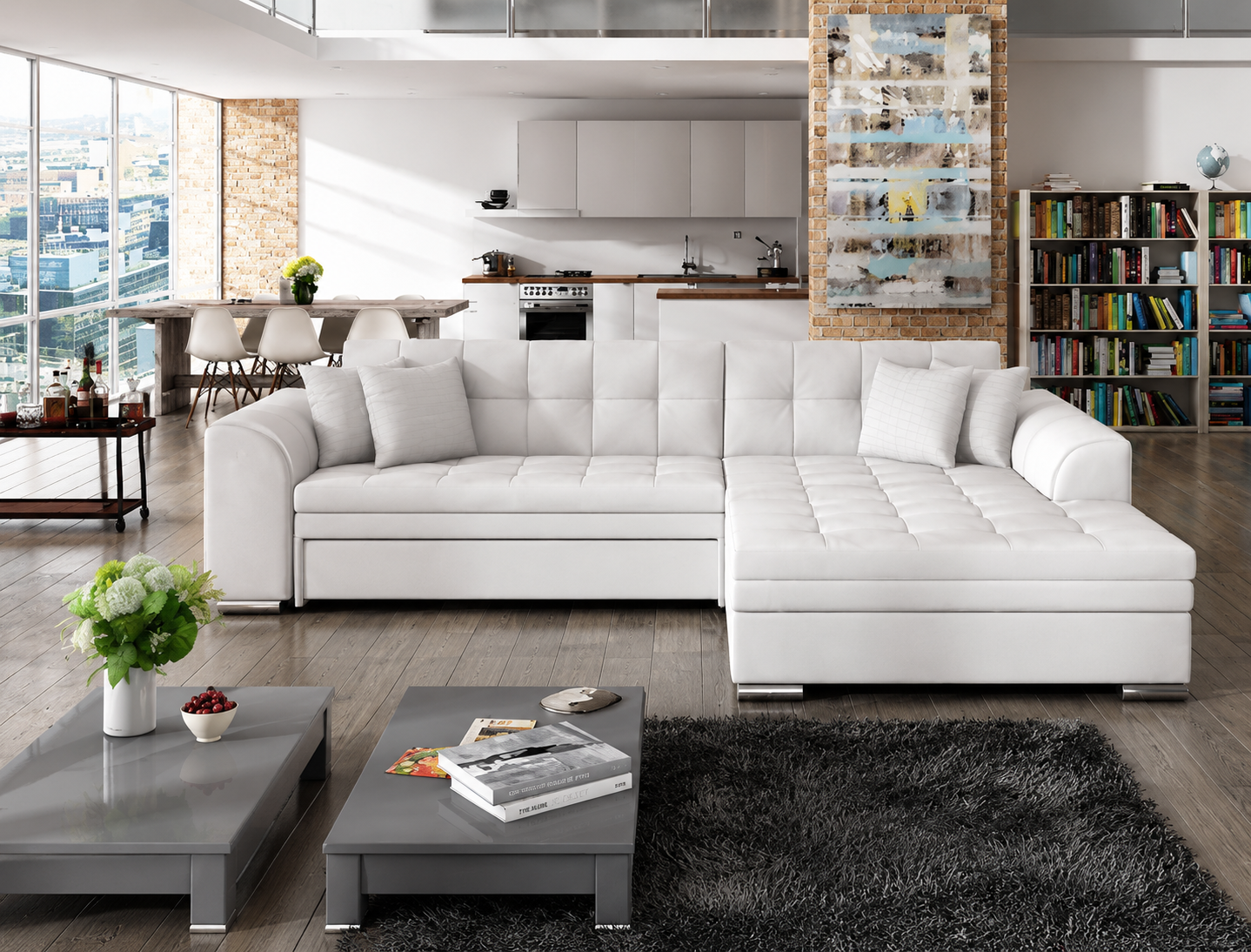 Marcia L Shape Sofa