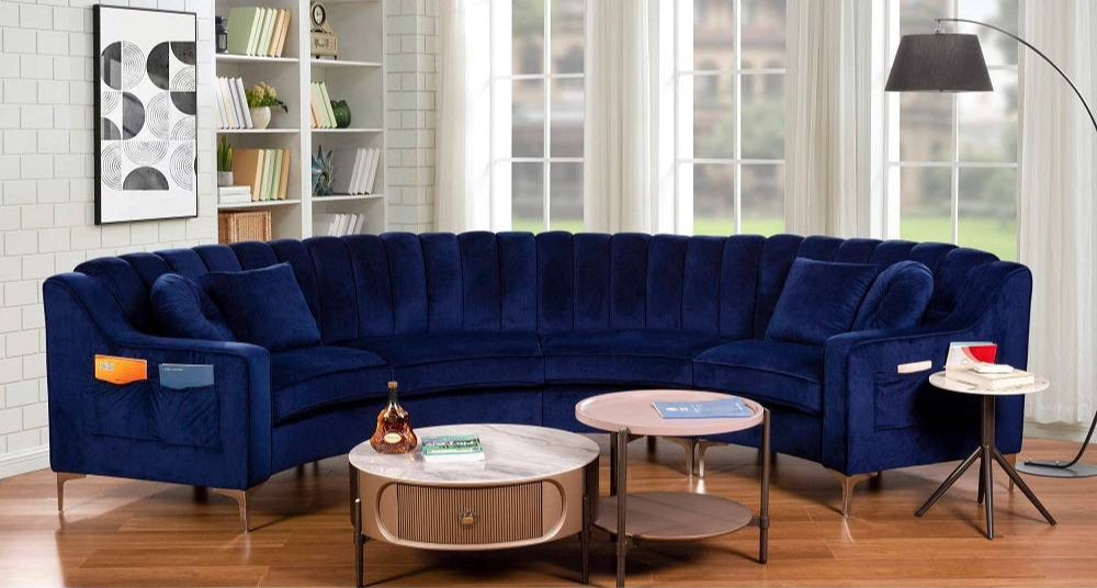 Elmer U Shape Sofa + 3 Free Cushions - Homzy