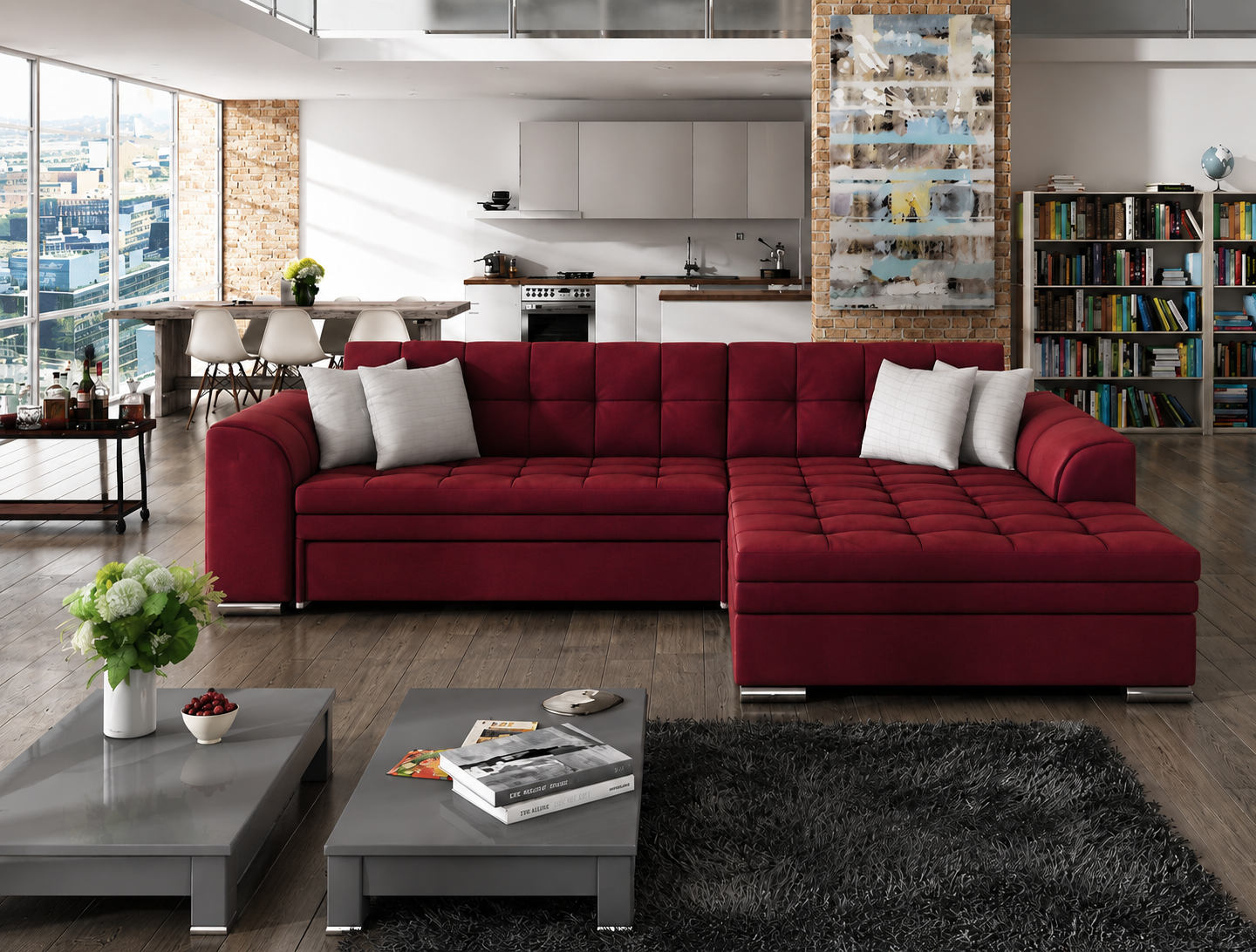 Marcia L Shape Sofa