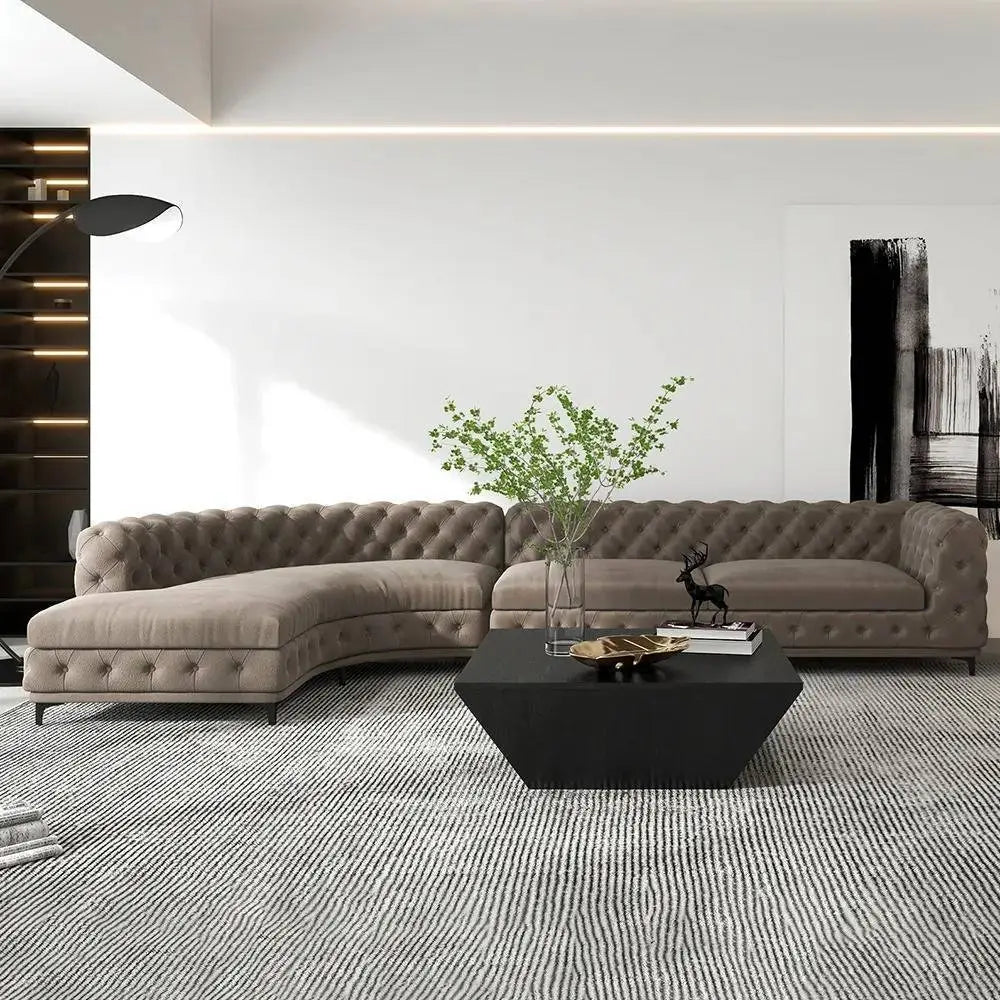 Ferdane L Shape Sofa + 3 Free Cushions - Homzy