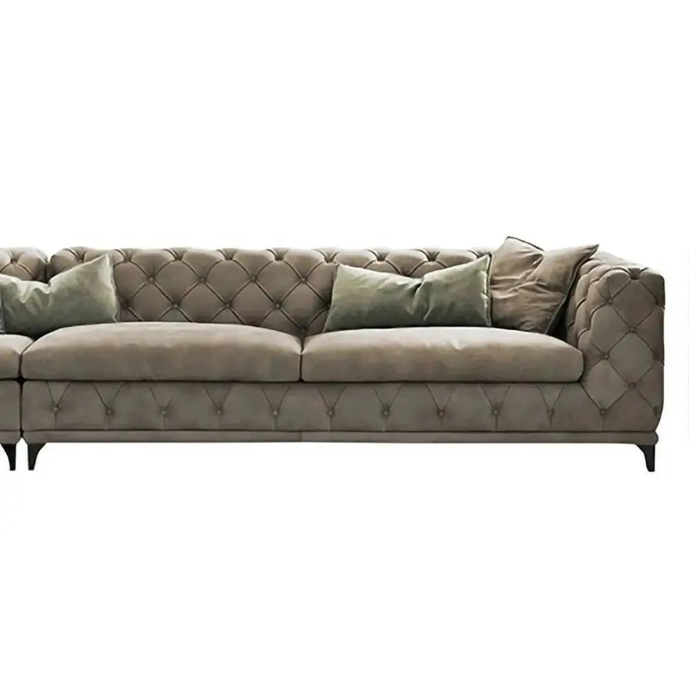 Ferdane L Shape Sofa + 3 Free Cushions - Homzy