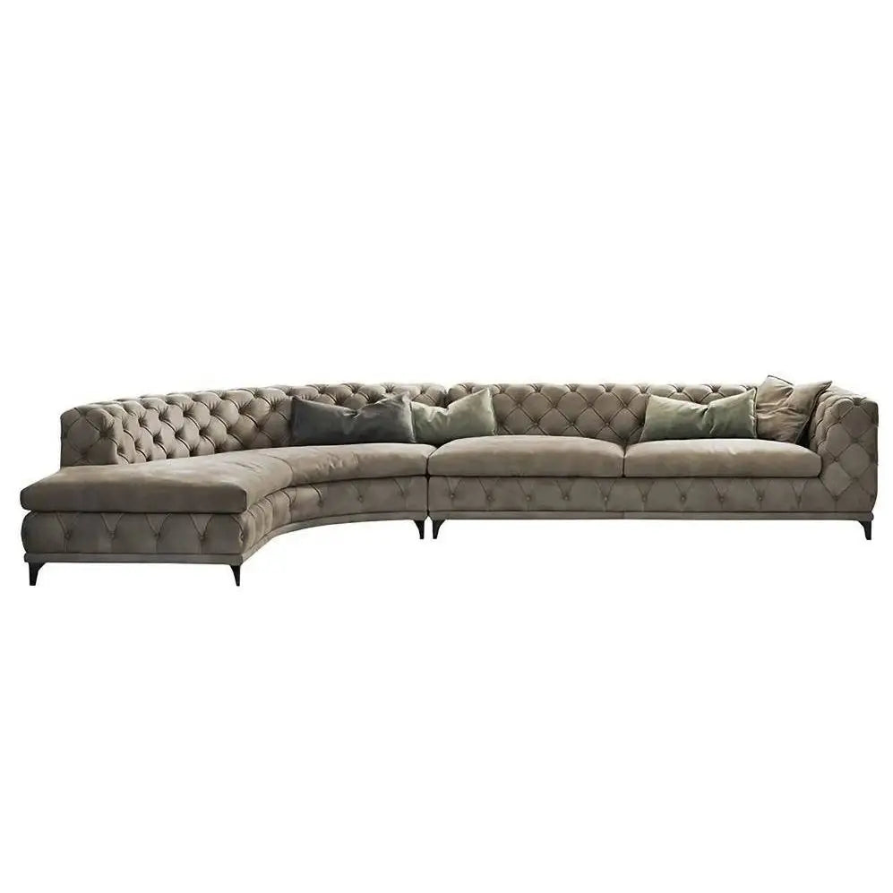 Ferdane L Shape Sofa + 3 Free Cushions - Homzy