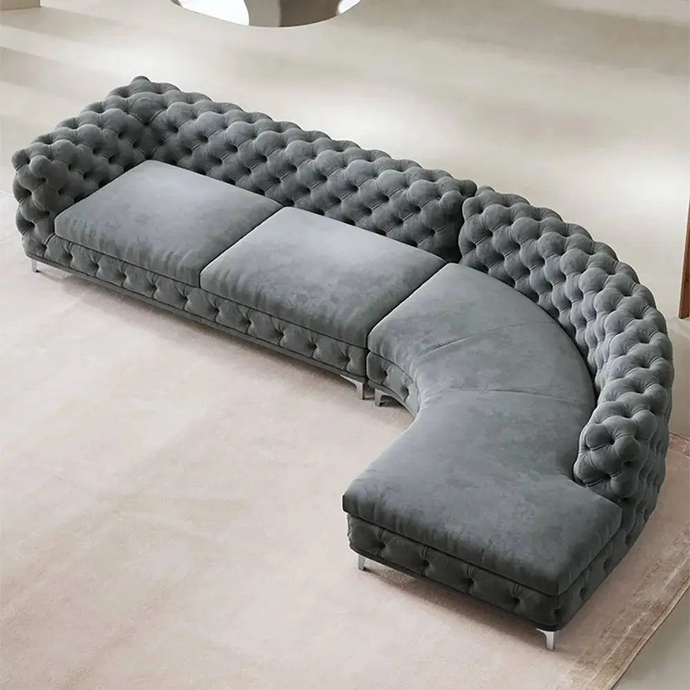 Ferdane L Shape Sofa + 3 Free Cushions - Homzy