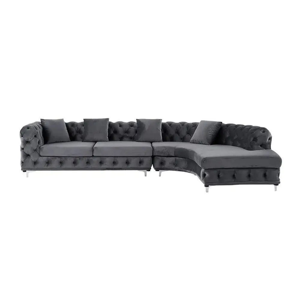 Ferdane L Shape Sofa + 3 Free Cushions - Homzy