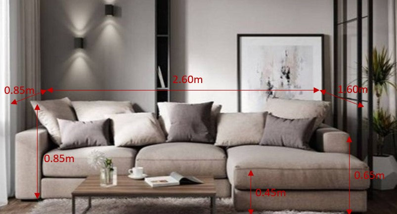 Jackie L Shape Sofa - Homzy