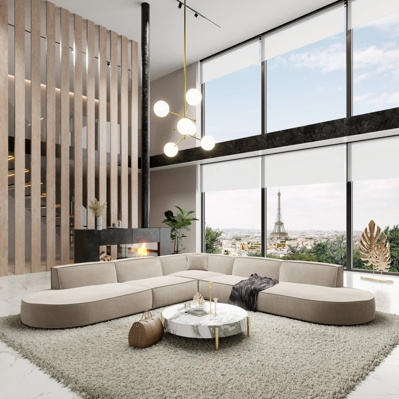 Lydia L Shape Sofa - Homzy