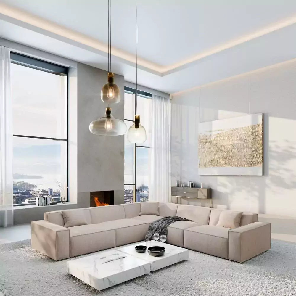 Edward L Shape Sofa - Homzy