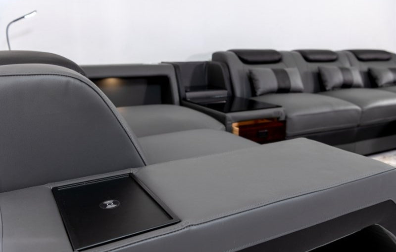 Black Modular Sectional Sofa - Homzy