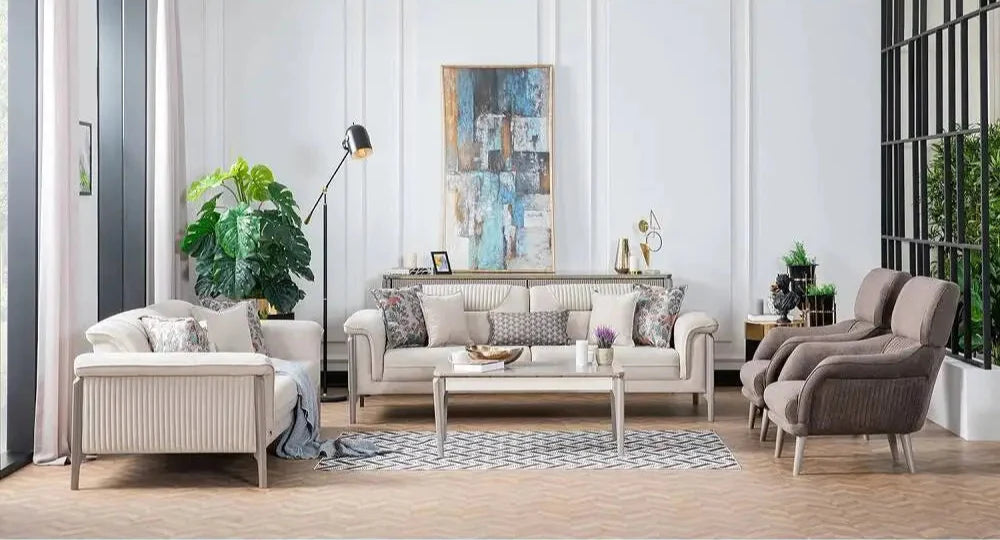 Lena Living Room Set + 3 Free Cushions - Homzy