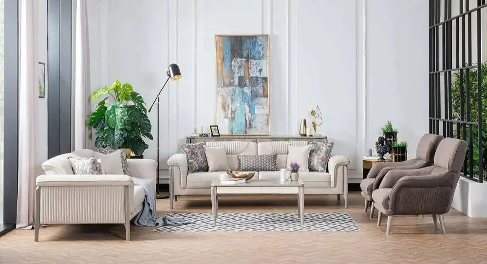 Lena Living Room Set + 3 Free Cushions - Homzy