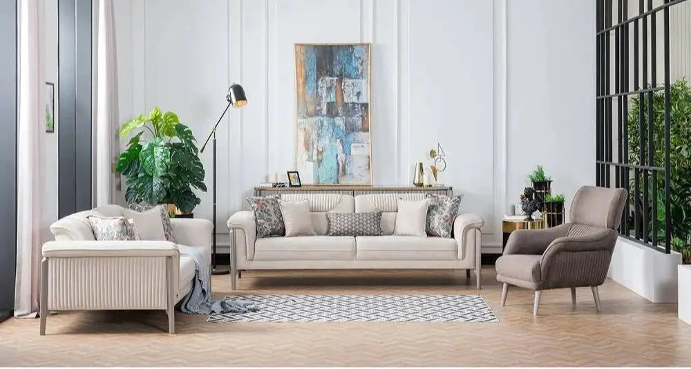Lena Living Room Set + 3 Free Cushions - Homzy