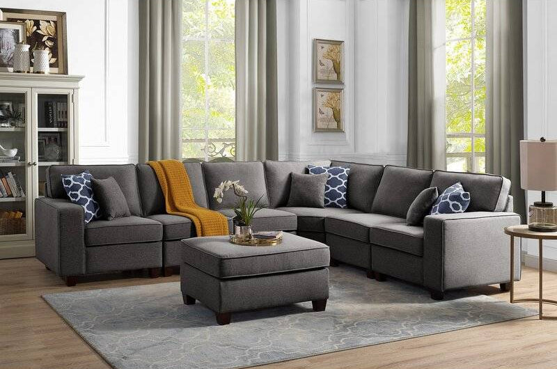 Marshall L Shape Sofa + Ottoman - Homzy