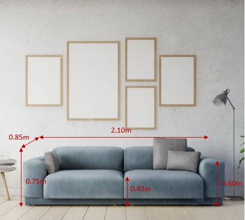 Matthew 3 Seater Sofa + 3 Free Cushions - Homzy