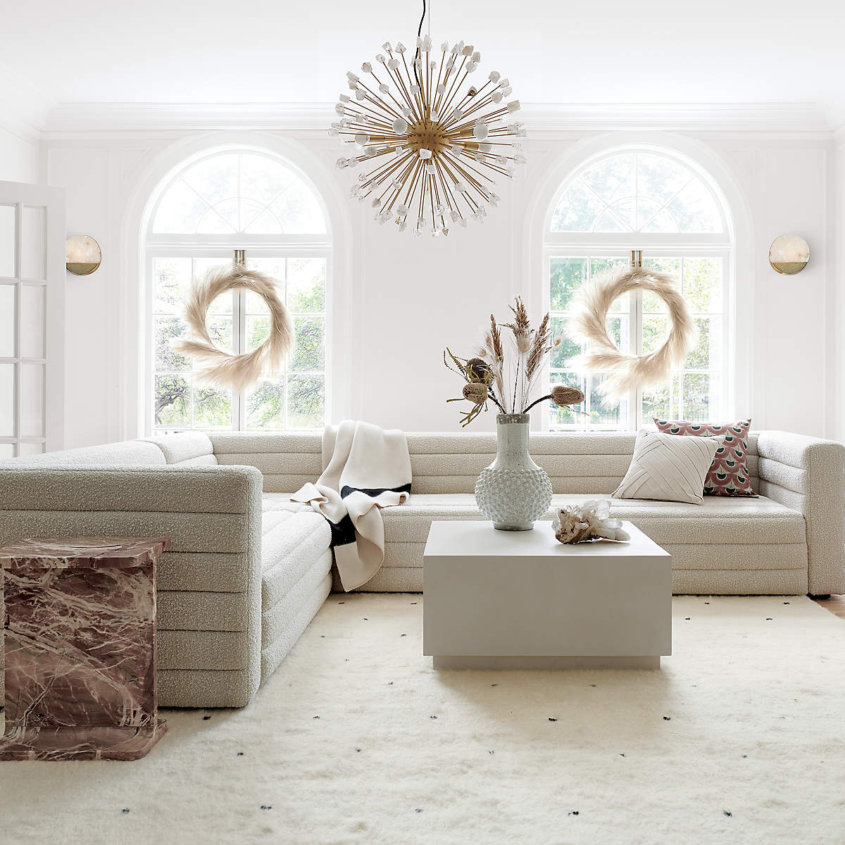 Melanie L Shape Sofa - Homzy