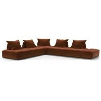 Miguel L Shape Sofa + 3 Free Cushions - Homzy