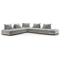 Miguel L Shape Sofa + 3 Free Cushions - Homzy