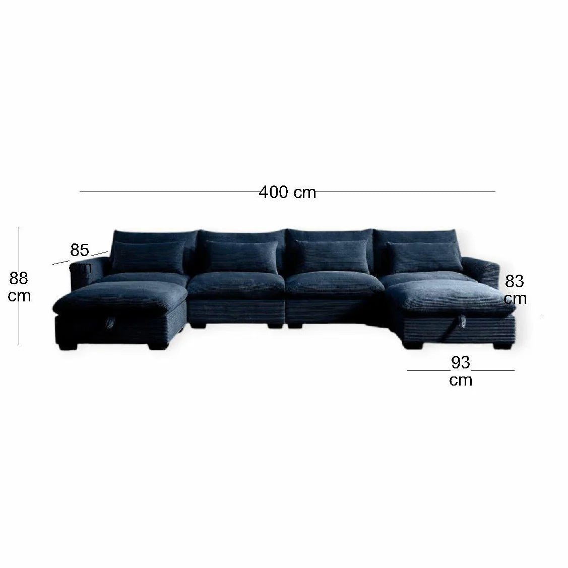Natile Sofa U Shape - DSGF253 - Homzy