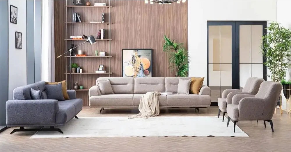 Nina Living Room Set + 3 Free Cushions - Homzy