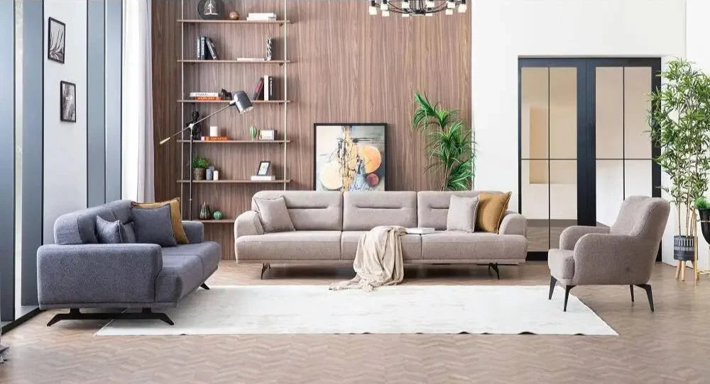 Nina Living Room Set + 3 Free Cushions - Homzy