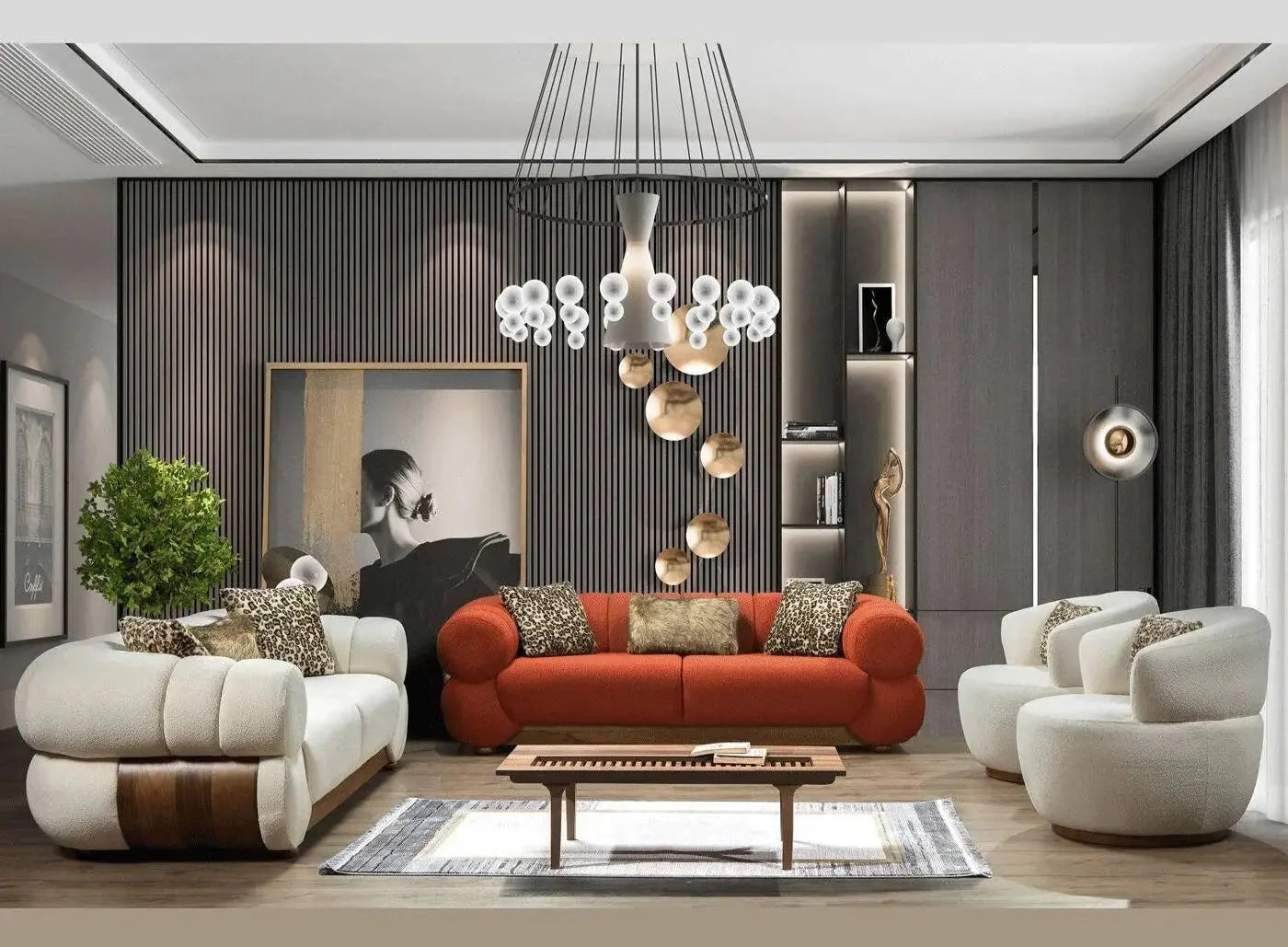 Orlando Living Room Set + 3 Free Cushions - Homzy