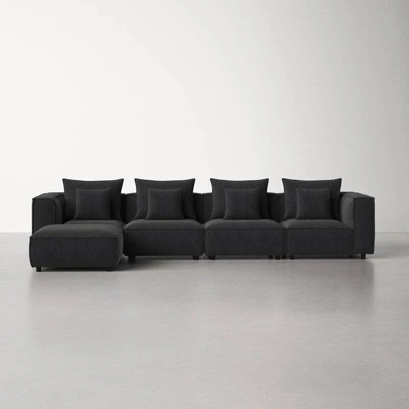 Pauline L Shape Sofa + 3 Free Cushions - Homzy