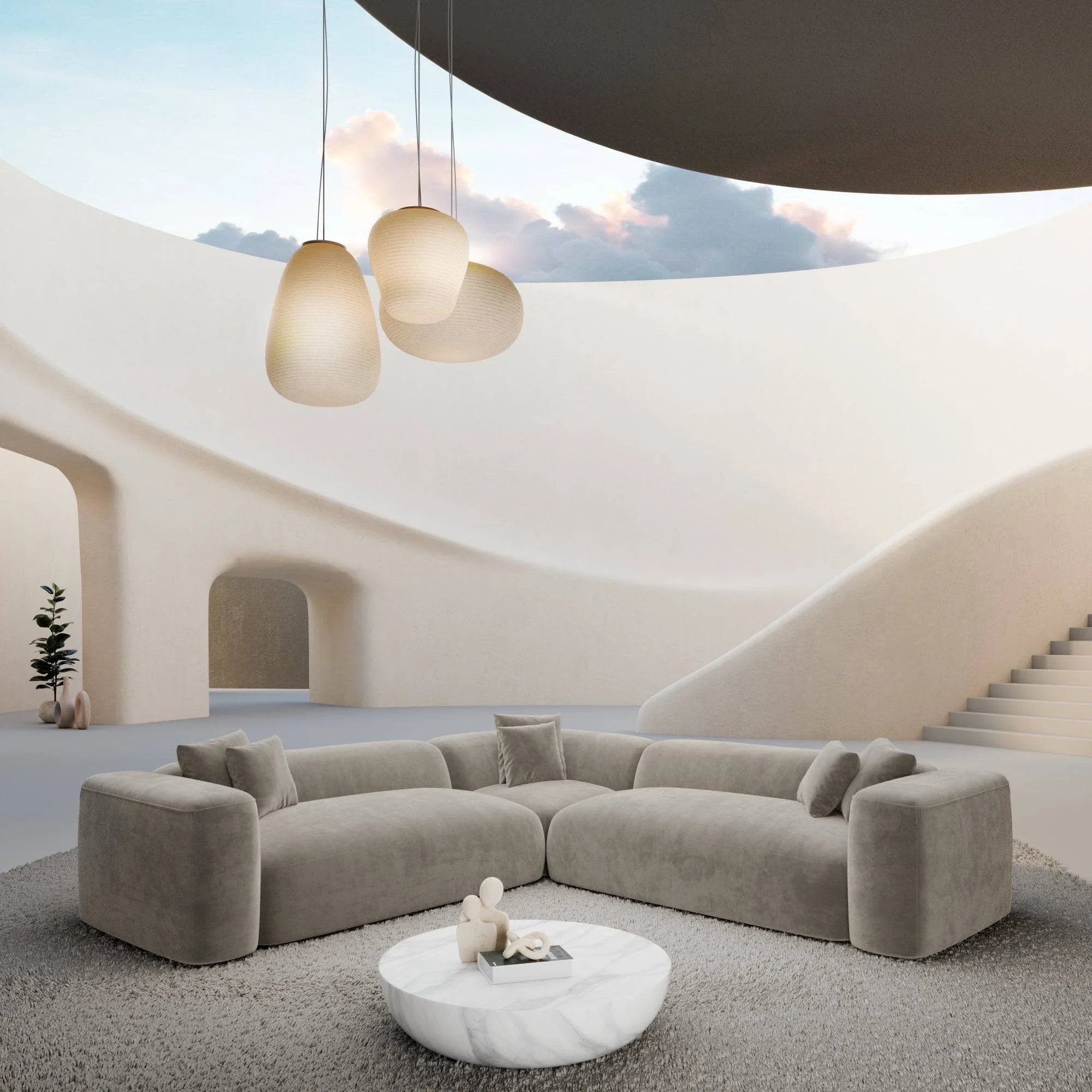 Terry L Shape Sofa - Homzy