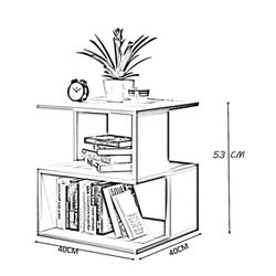 Tshenolo Tower Bedside Table - Homzy