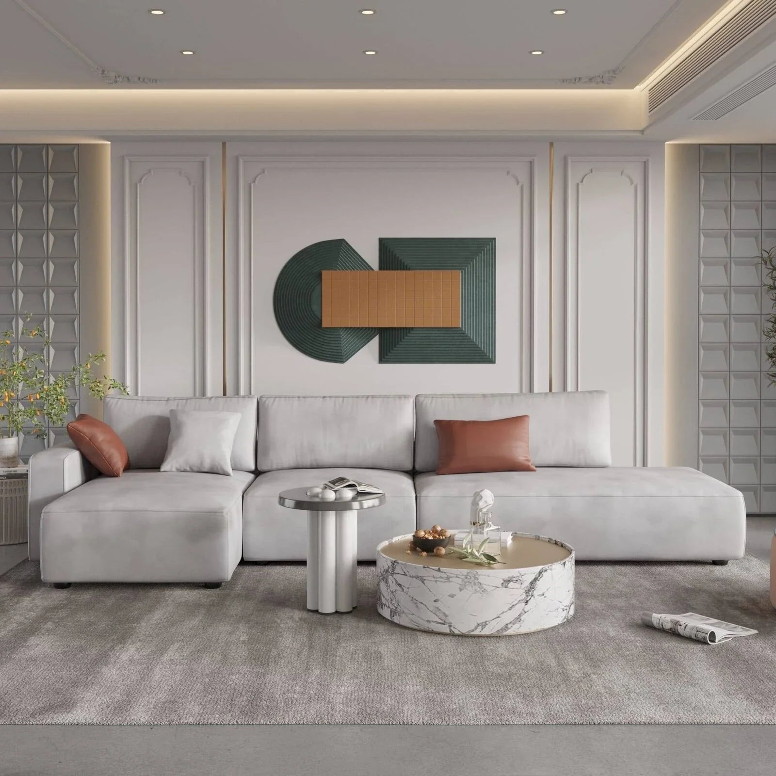 Veli L Shape Sofa - Homzy