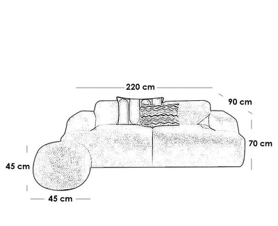 Luana Sofa + Ottoman
