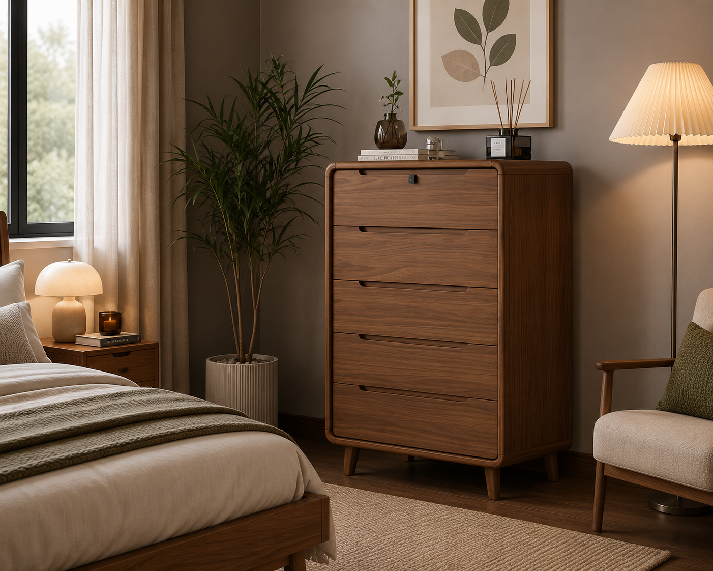 Aurora Curve 5-Drawer Chest