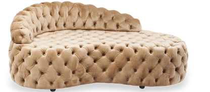 Santa Barbara Velvet Sofa,Beige