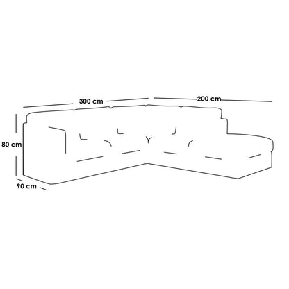 Phoenix L shape Sofa description