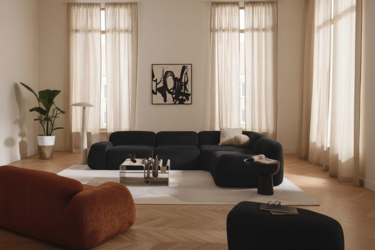 Phoenix L shape Sofa description