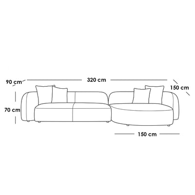 Lyra L Shape Sofa