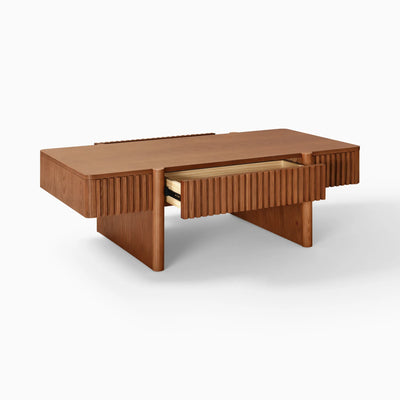🌿 Homzy “Sabina Flute” Coffee Table - Homzy