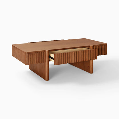🌿 Homzy “Sabina Flute” Coffee Table - Homzy